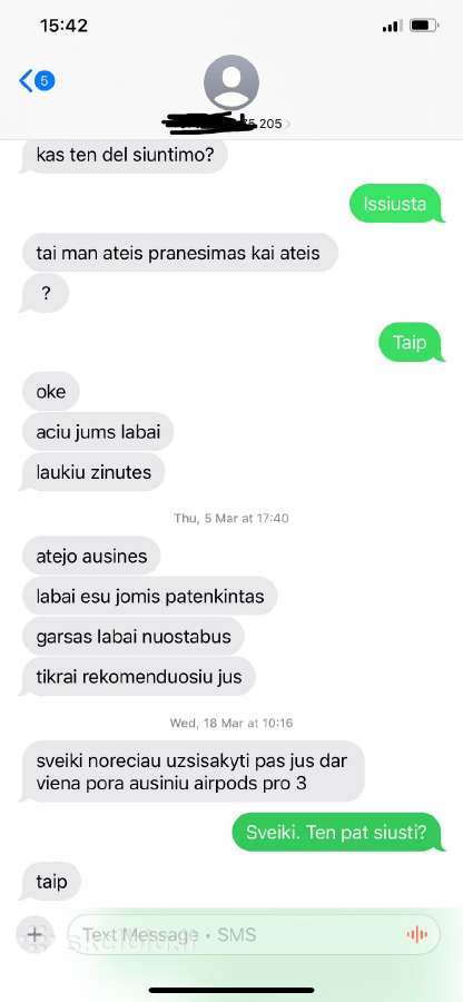 Ausinės Pro3 (2026) garantija, atsiliepimai - nuotraukos Nr. 6