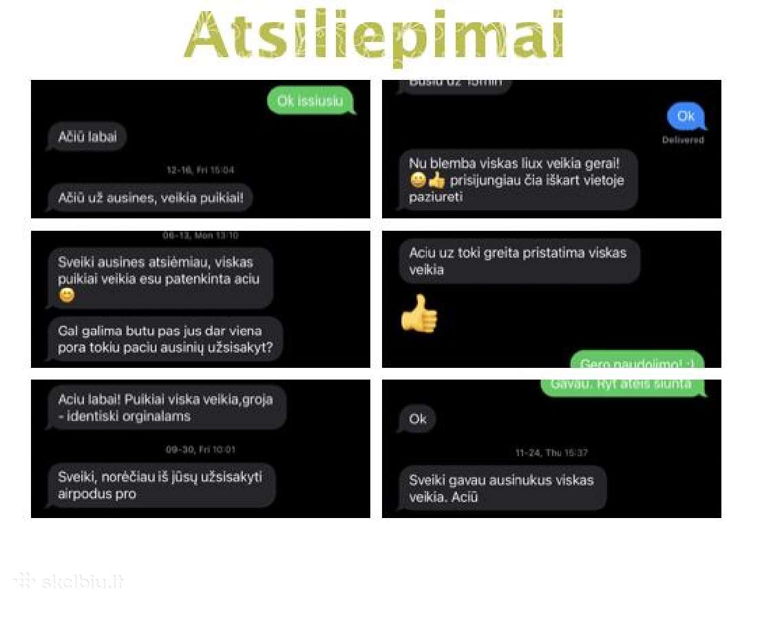 Ausinės Pro3 (2026) garantija, atsiliepimai - nuotraukos Nr. 10