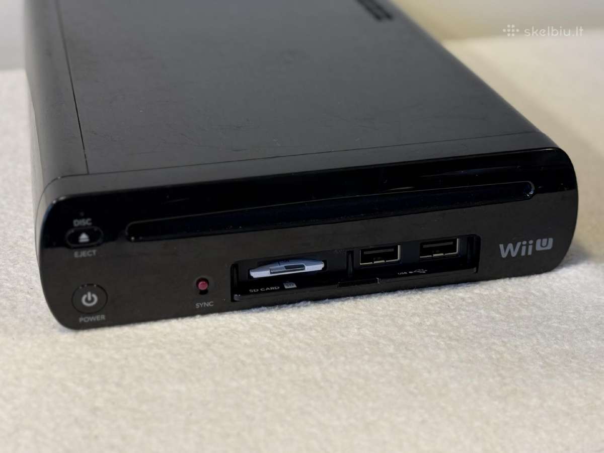 Modded! Nintendo Black Wii U 500gb HDD + 64gb msd - nuotraukos Nr. 6