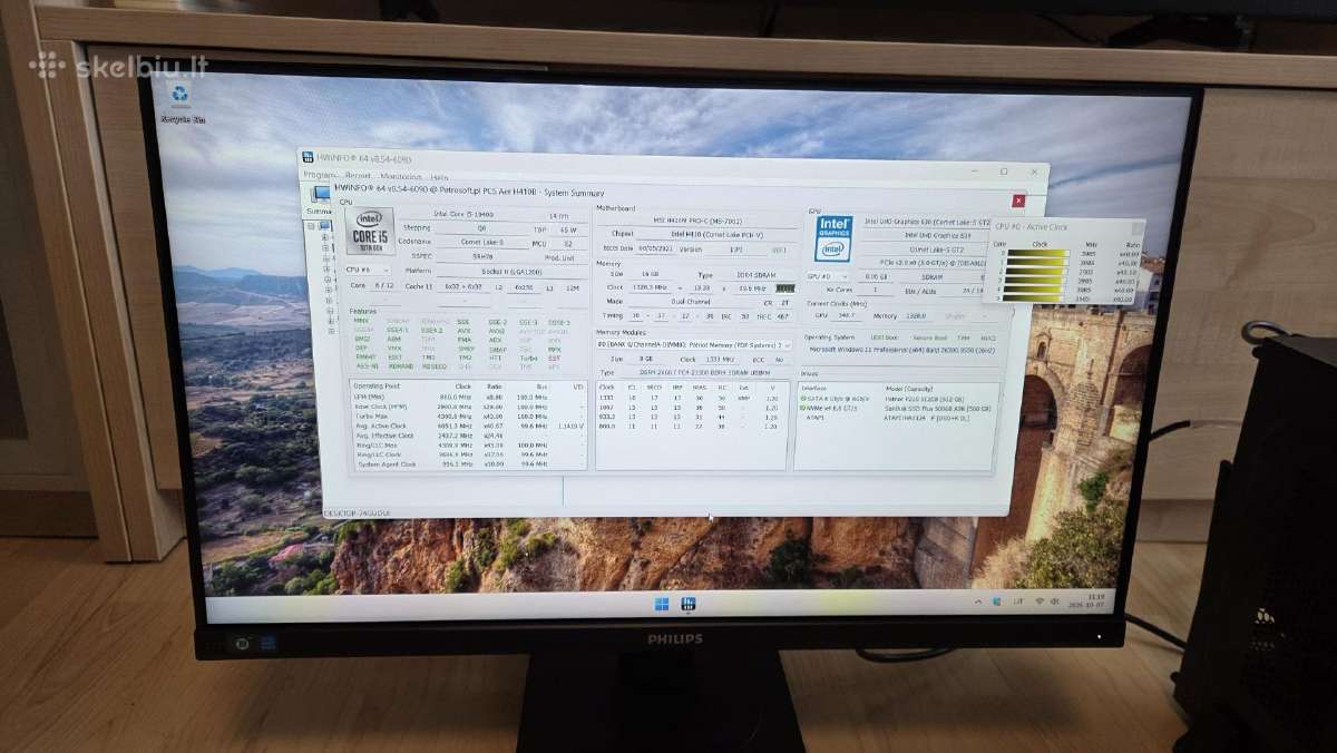 Kompiuteris Intel i5, 16gb, 1tb (komplektas) - nuotraukos Nr. 5