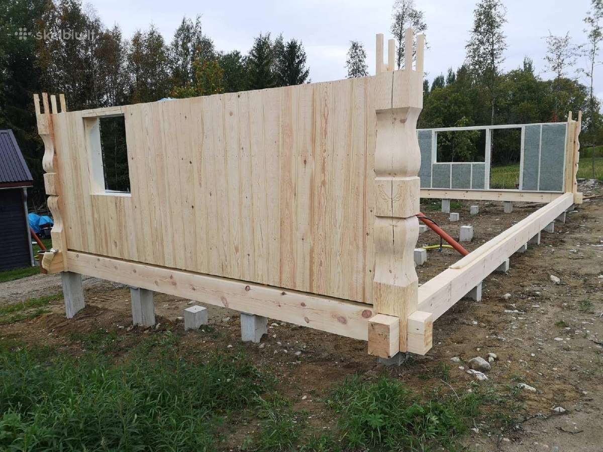 Karkasiniai-skydiniai namai pirtys kiti statiniai - nuotraukos Nr. 19