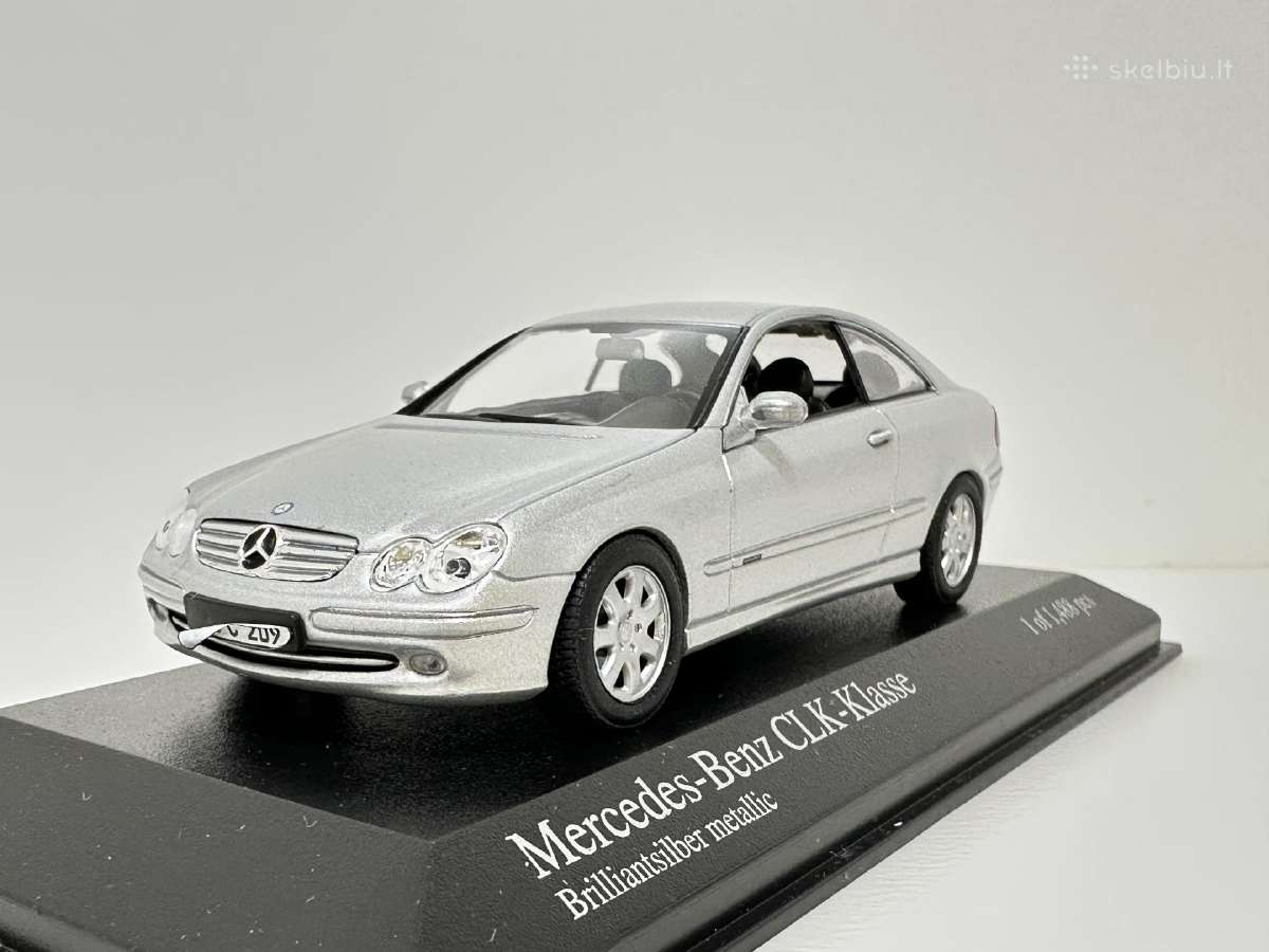 Mercedes-benz Clk Coupe C209 2001 sidabro 1:43 - nuotraukos Nr. 3