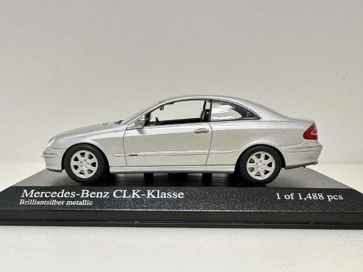 Mercedes-benz Clk Coupe C209 2001 sidabro 1:43 - nuotraukos Nr. 6