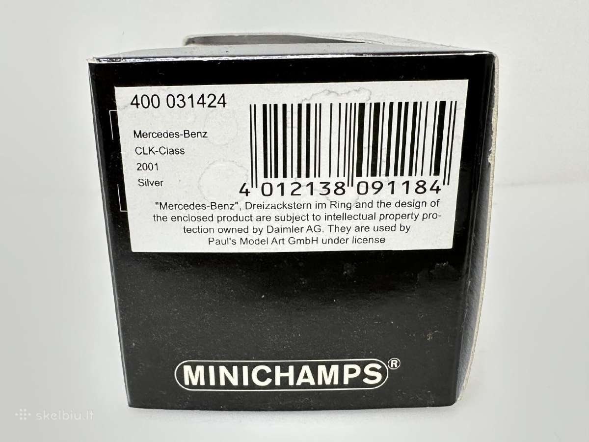 Mercedes-benz Clk Coupe C209 2001 sidabro 1:43 - nuotraukos Nr. 7