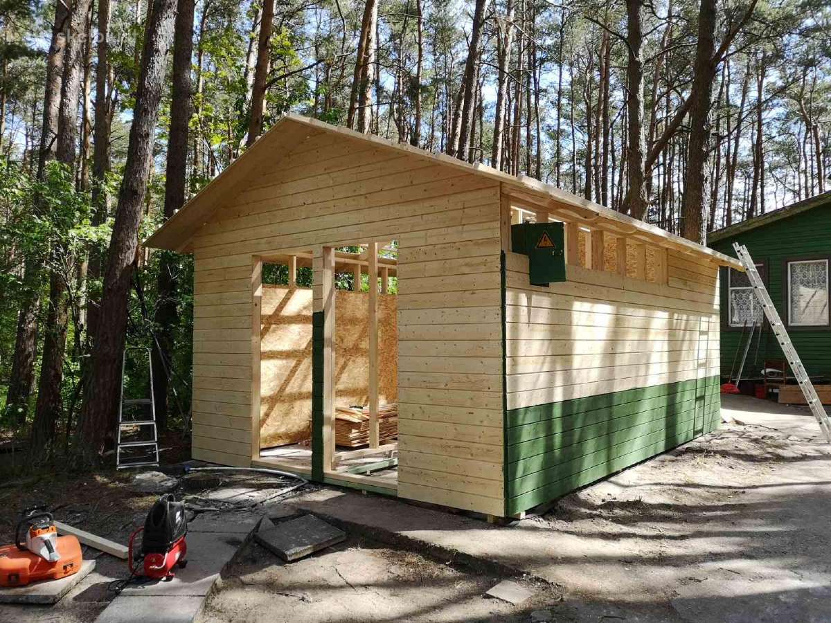 Karkasiniai-skydiniai namai pirtys kiti statiniai - nuotraukos Nr. 29