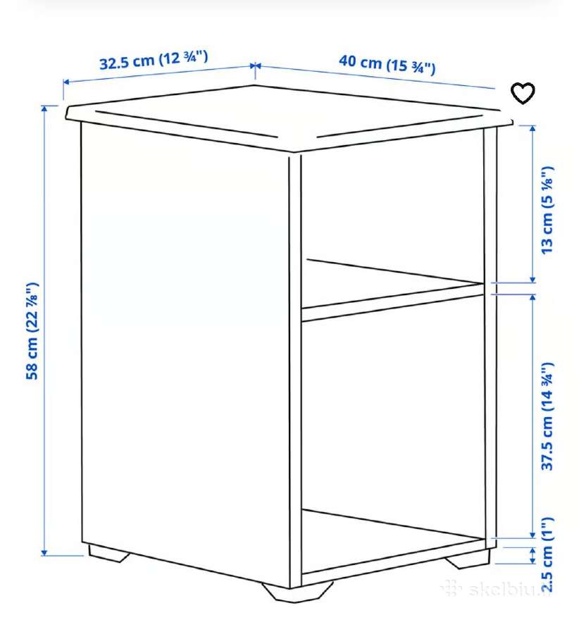 Ikea naktinis staliukas - nuotraukos Nr. 5