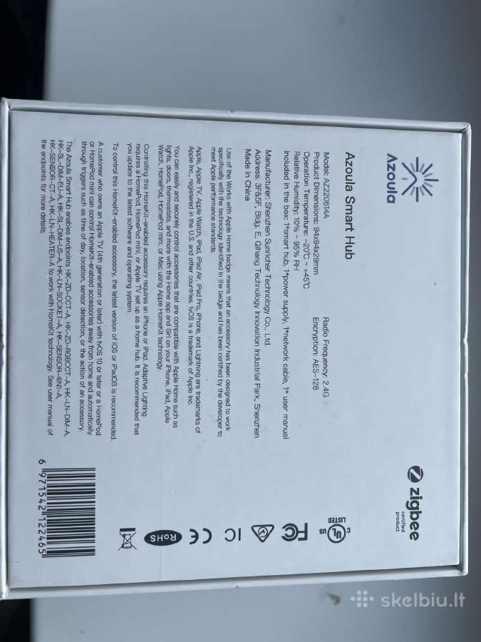 Matter tinklo stotelė Azoula, Zigbee, Apple Home - nuotraukos Nr. 4