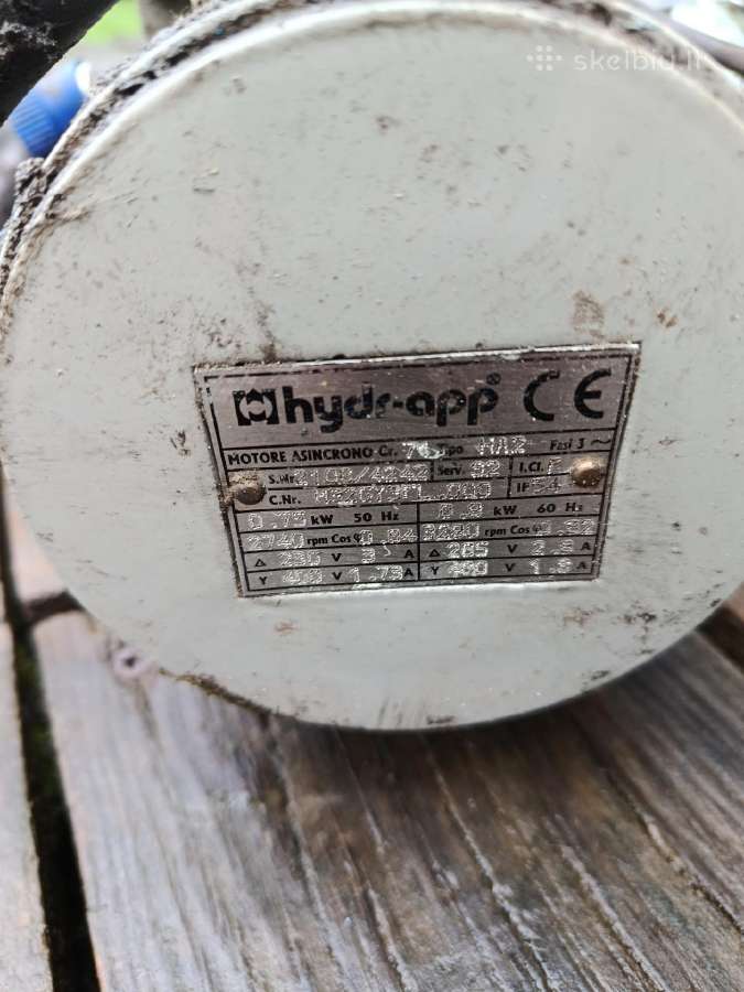 Hidraulikos komplektas nuo kilnojamos rampos 370€ - nuotraukos Nr. 3