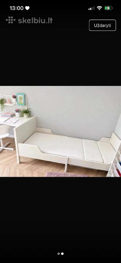 Ikea Sundvik vaikiška lova, balta 80200 cm - nuotraukos Nr. 2