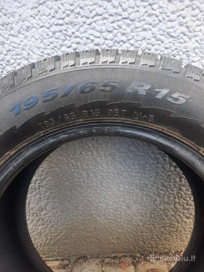 Parduodu žiemines padangas 195/65 R15 - nuotraukos Nr. 2