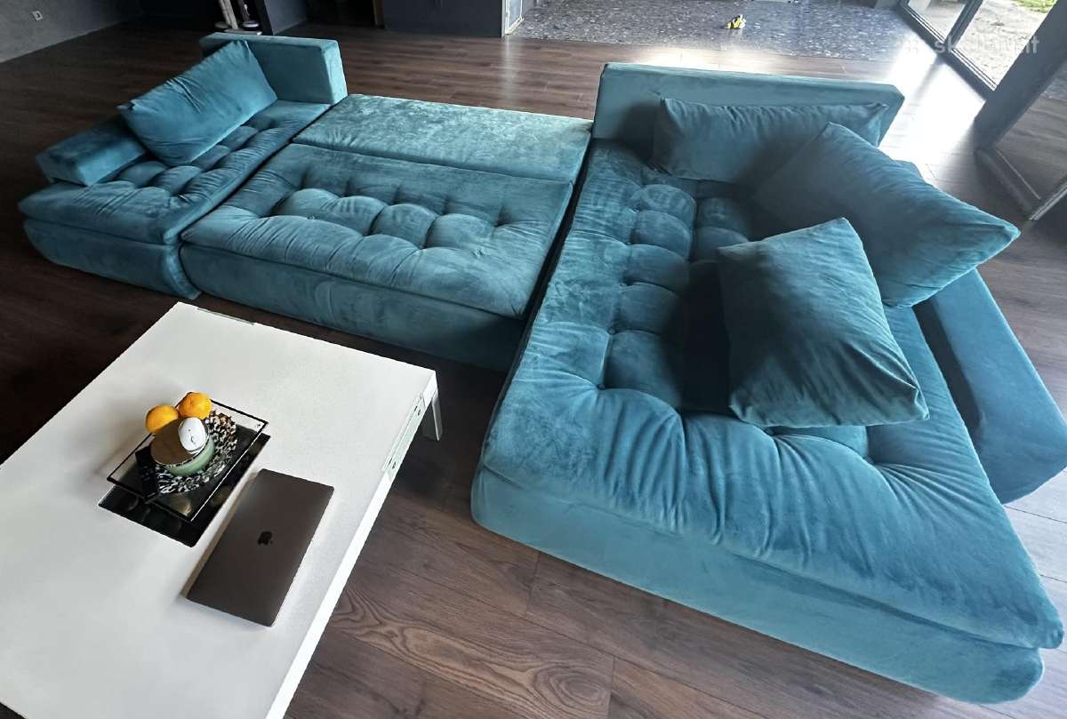 Didelė U Formos Sofa Lova - nuotraukos Nr. 2