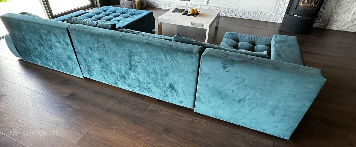 Didelė U Formos Sofa Lova - nuotraukos Nr. 3
