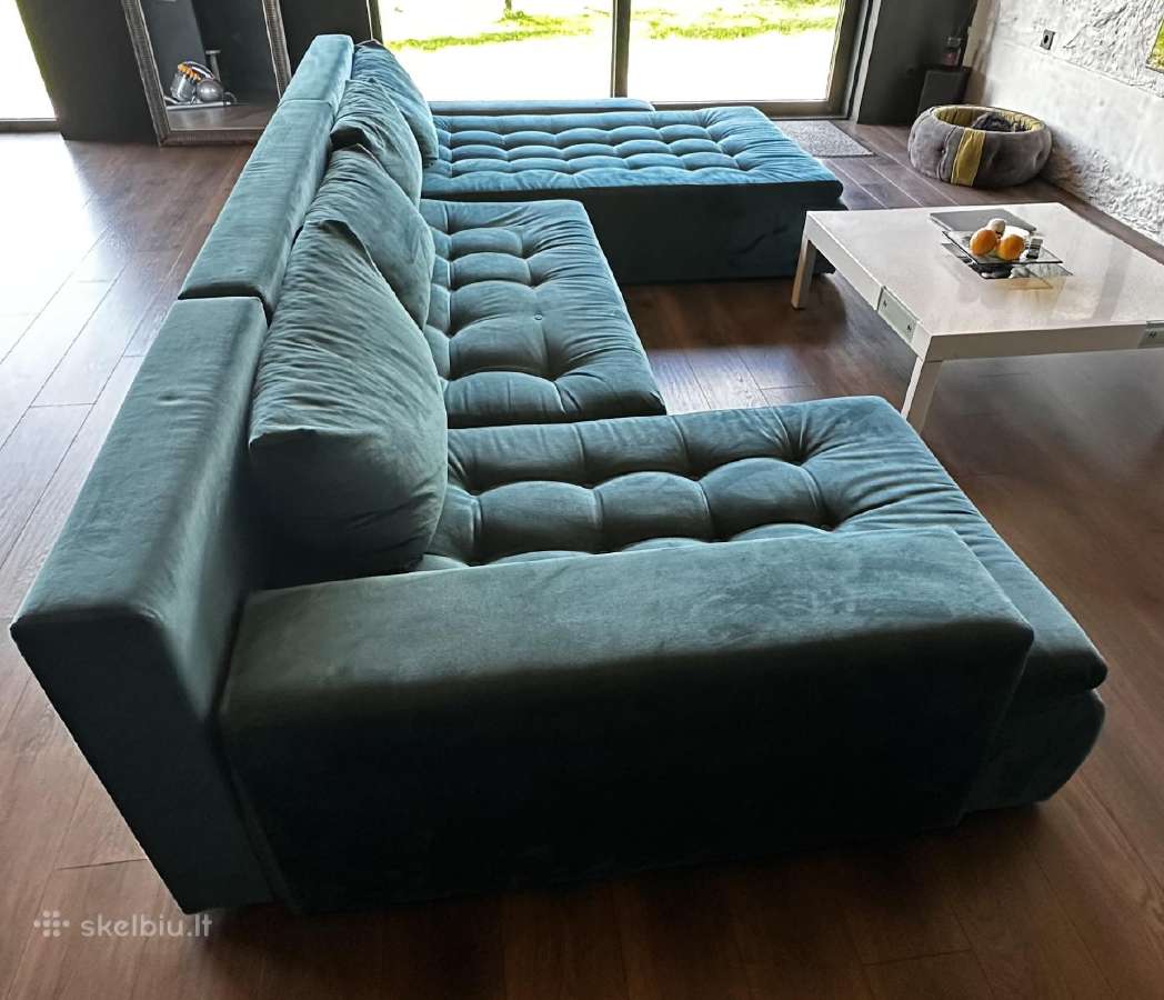 Didelė U Formos Sofa Lova - nuotraukos Nr. 4