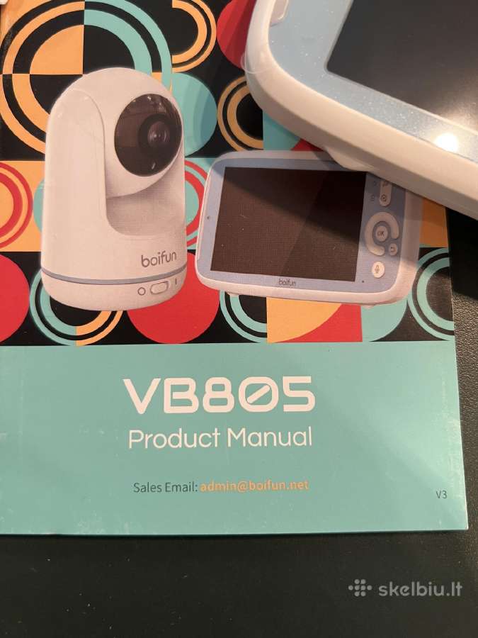 Boifun Vb805 video auklė su 5" monitoriumi ir kame - nuotraukos Nr. 4