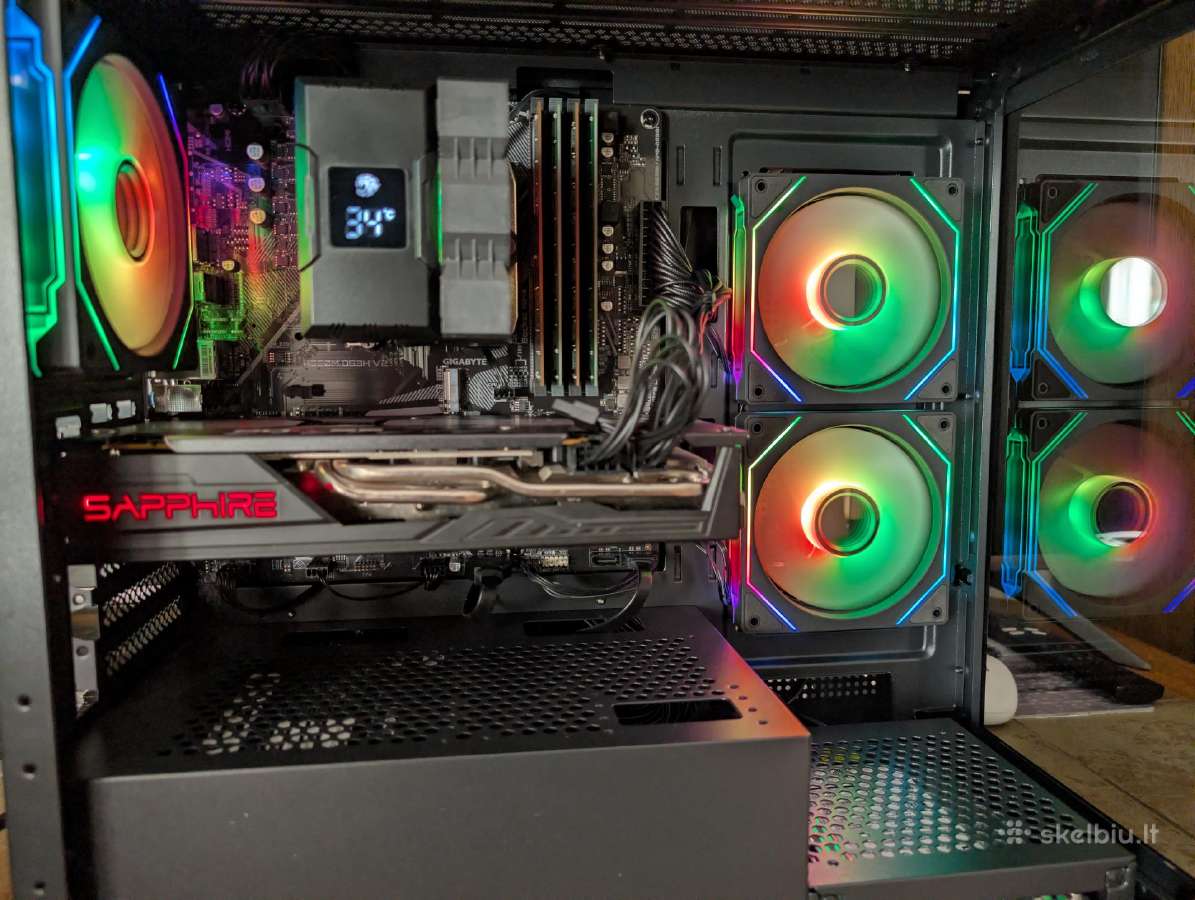 Gaming, Ryzen 5 5500, 16gb Ddr4 RAM, SSD + 1tb HDD - nuotraukos Nr. 2