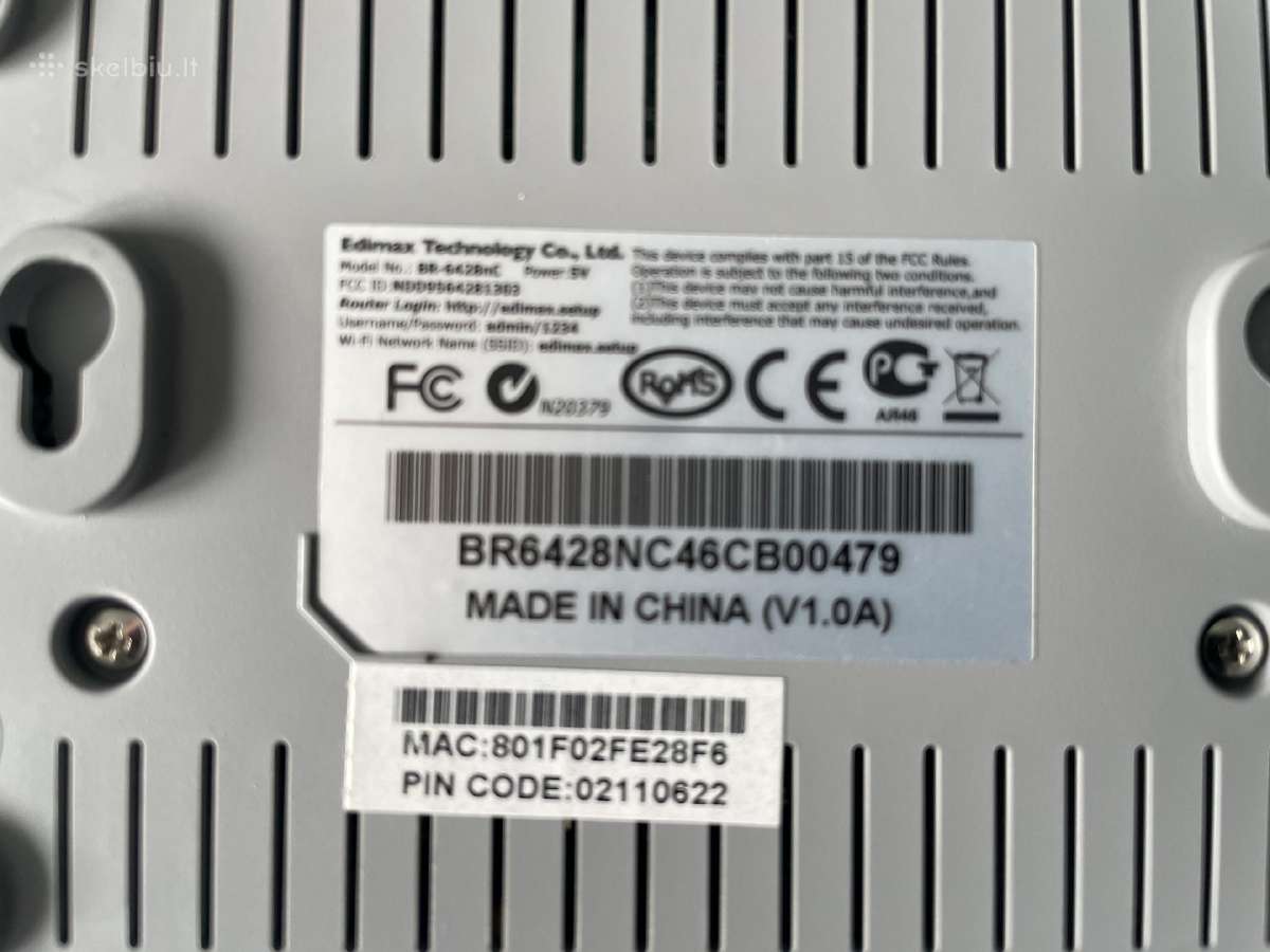 Edimax Br-6428cn Wi-fi maršrutizatorius - nuotraukos Nr. 4