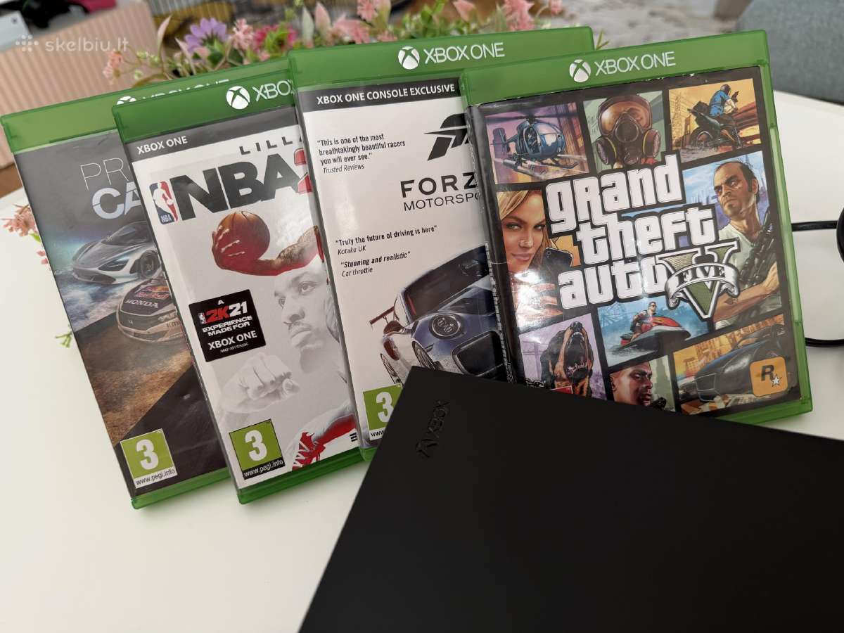 Xbox One X 1tb + originalus pultelis + 4 žaidimai - nuotraukos Nr. 3