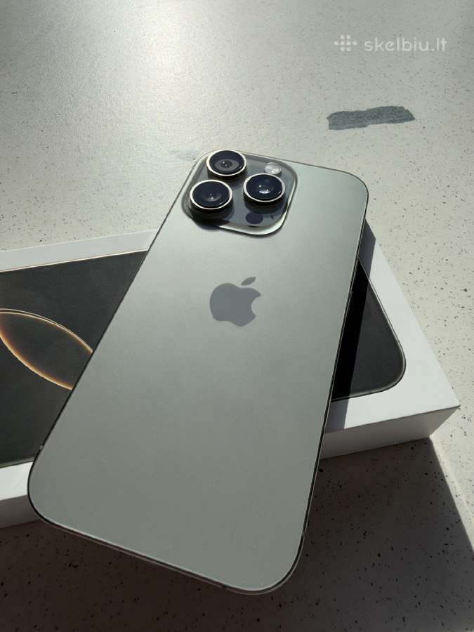 Iphone16pro 256 GB Natural Titanium+airpods dovanu - nuotraukos Nr. 6