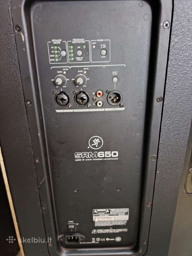 Aktyvios garso kolonėlės Mackie SRM 650 - nuotraukos Nr. 6