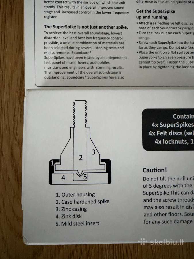 Soundcare Superspikes M6/8 (Made in Norway) - nuotraukos Nr. 2