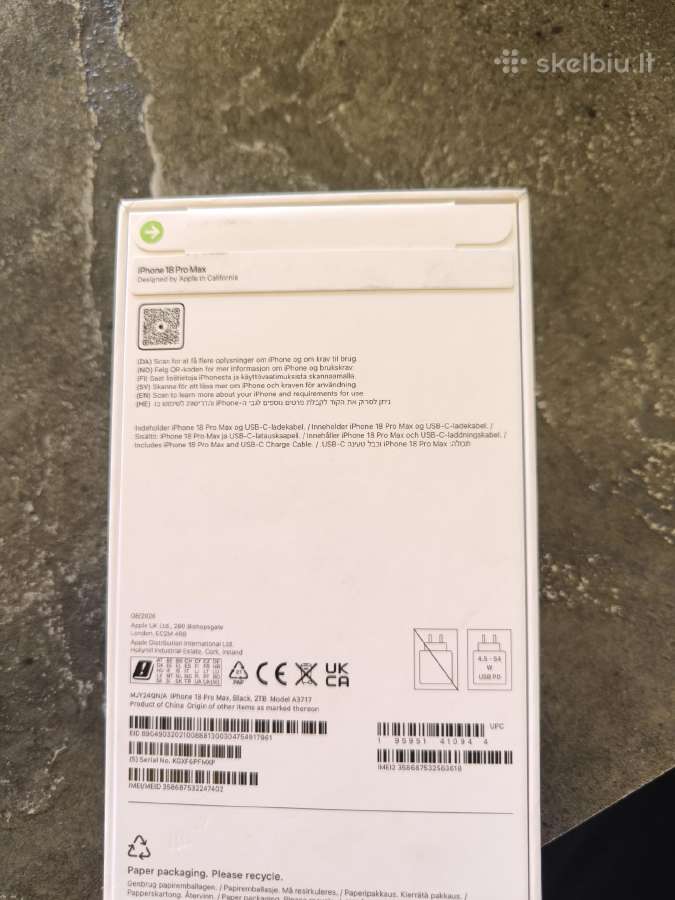 Parduodu iPhone 18pro max 2tb naujas. - nuotraukos Nr. 2