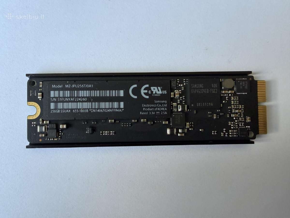 Apple SSD Pcie 256, 512 GB (iš Macbookair) - nuotraukos Nr. 2
