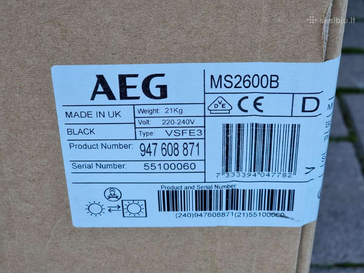 Nauja Aeg Ms2600b Įmont. mikrobangė - nuotraukos Nr. 5