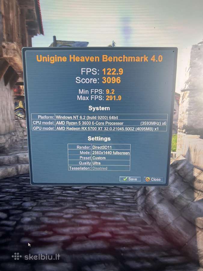 Baltas Žaidimų bei darbo pc rx5700xt r5 16ram - nuotraukos Nr. 10
