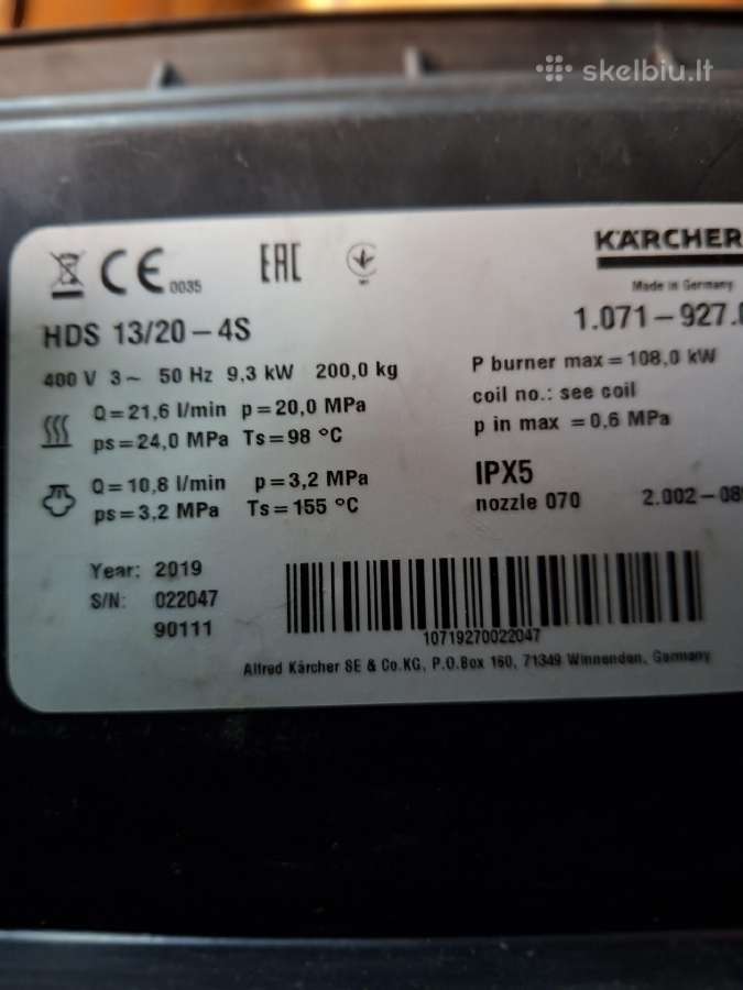 Karcher hds 13/20- 4S - nuotraukos Nr. 3