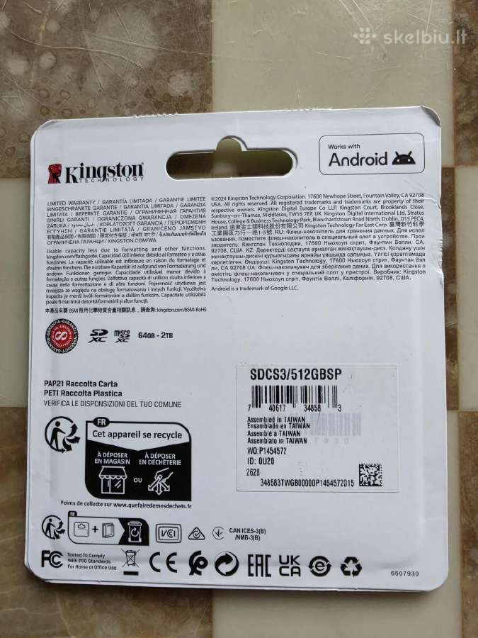 Kingston Canvas Select Plus 512gb microsdxc - nuotraukos Nr. 2