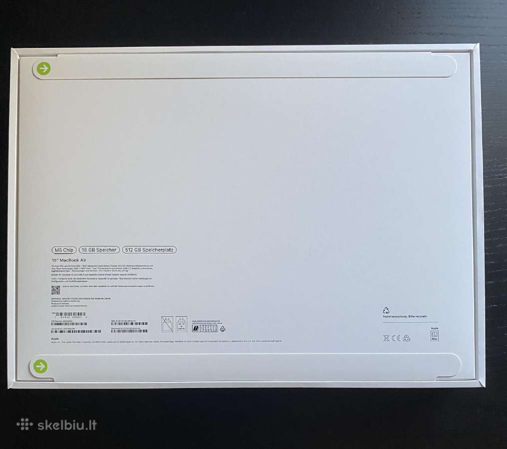 Nešiojamas kompiuteris Apple MacBook Air 15.3 - nuotraukos Nr. 3