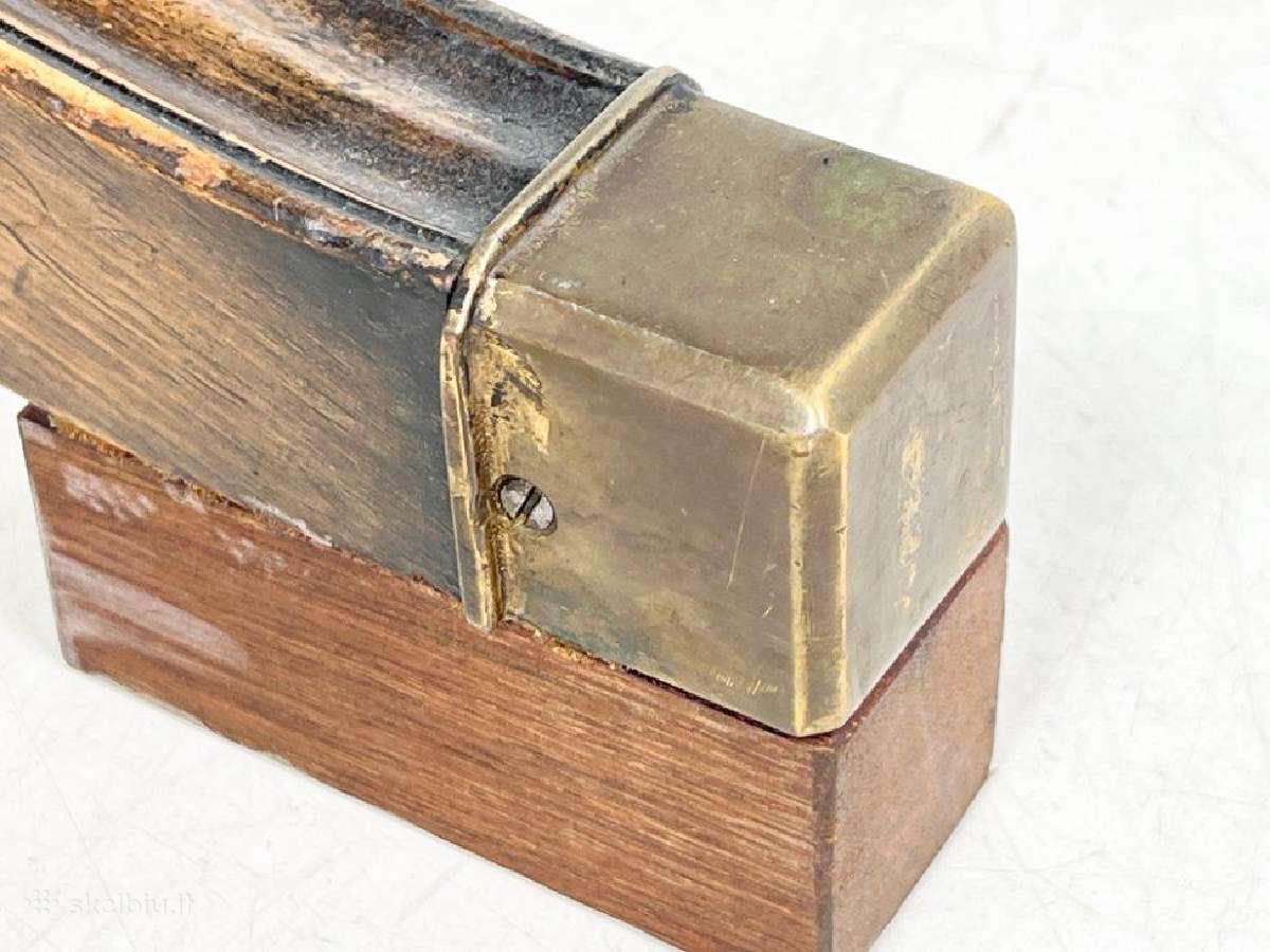 Ąžuolinio rėmo darbo krėslas su oda - nuotraukos Nr. 18