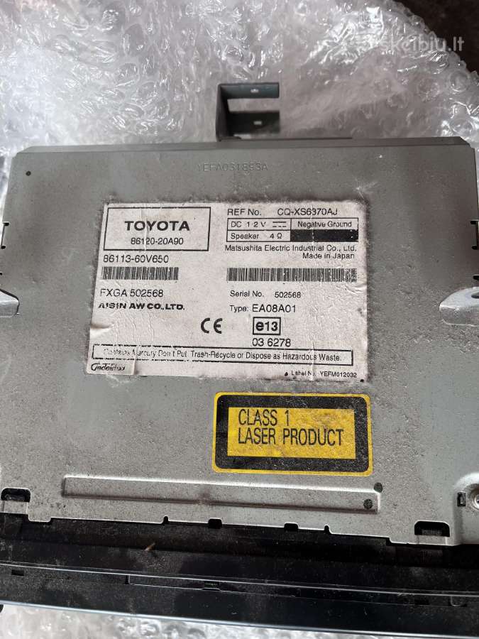 Toyota Avensis T25 originali navigacija - nuotraukos Nr. 2