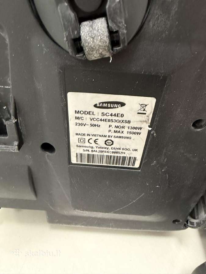 Cilindrinis dulkių siurblys Samsung Sc44e0 1,3 L - nuotraukos Nr. 7