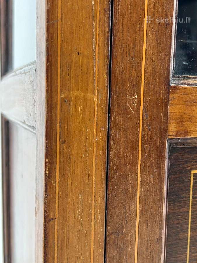Britiško stiliaus, riešutmedžio vitrina - nuotraukos Nr. 13