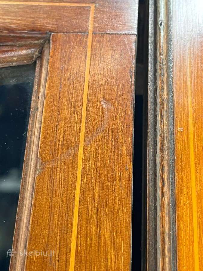 Britiško stiliaus, riešutmedžio vitrina - nuotraukos Nr. 14