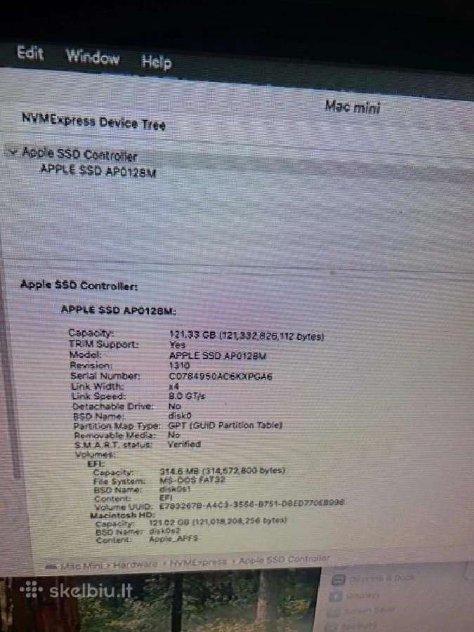 Apple Mac mini 2018 i3 / 16gb RAM / 128gb SSD - nuotraukos Nr. 7