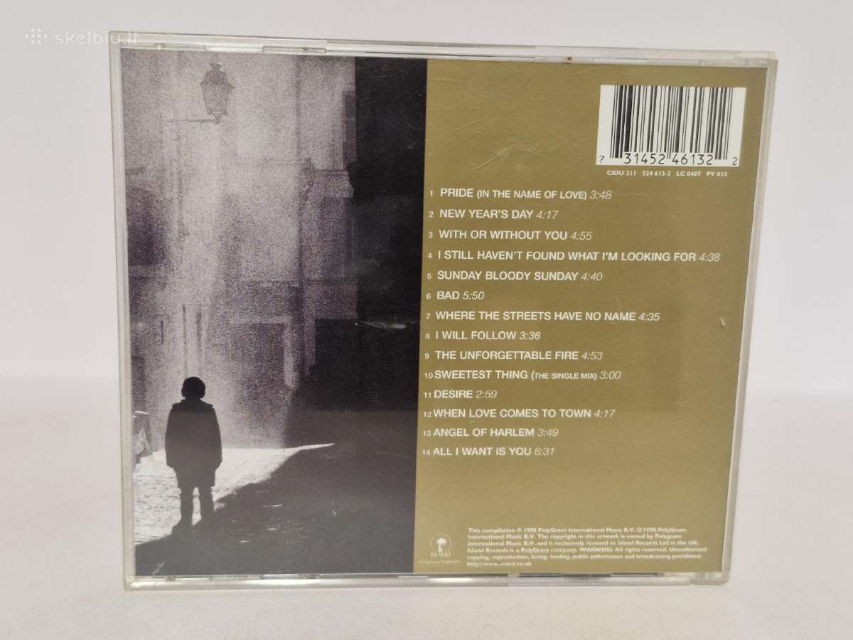 Audio CD U2 – The Best Of 1980-1990 - nuotraukos Nr. 6