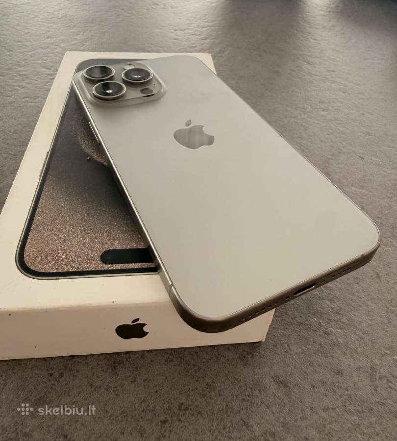 iPhone 15pro Max 256gb, Natural Titanium - nuotraukos Nr. 5