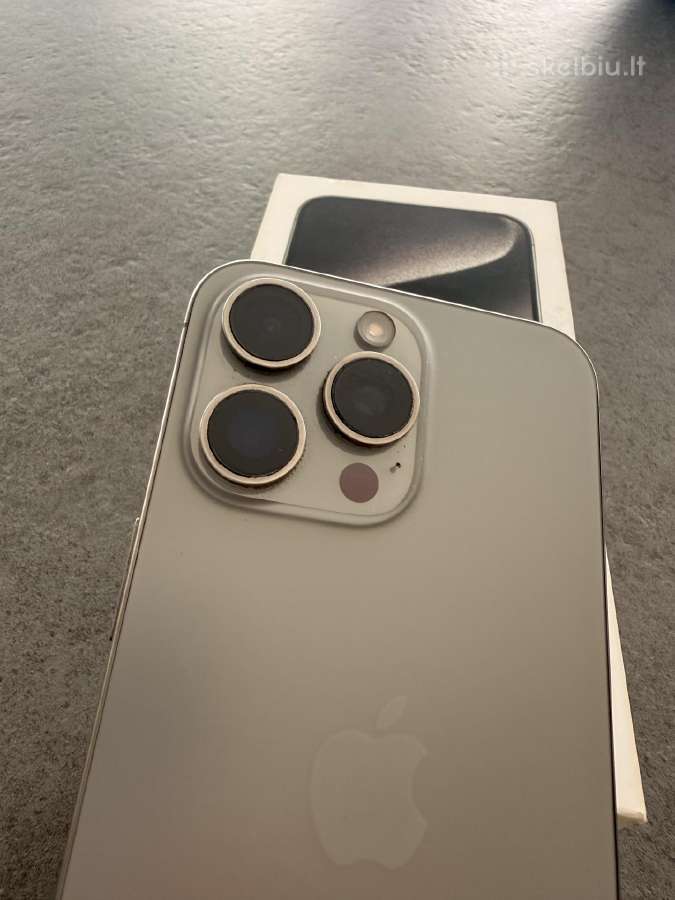 iPhone 15pro Max 256gb, Natural Titanium - nuotraukos Nr. 6