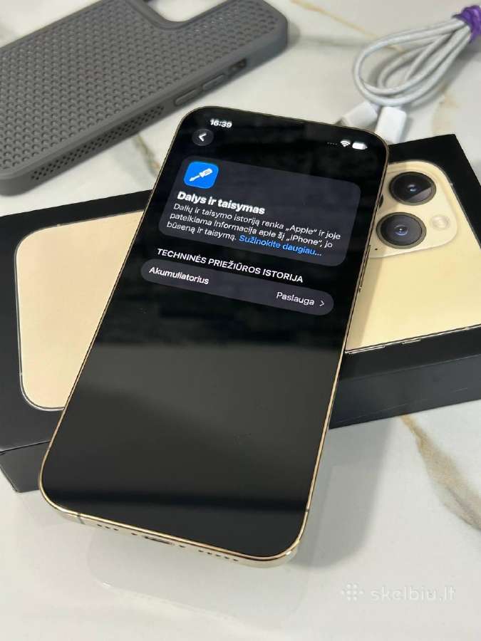 iPhone 13 Pro 256gb 79% Gold - nuotraukos Nr. 13