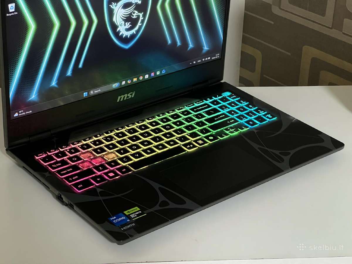 Parduodamas Msi Cyborg su Rtx 5050, I5-13k, 144hz. - nuotraukos Nr. 3