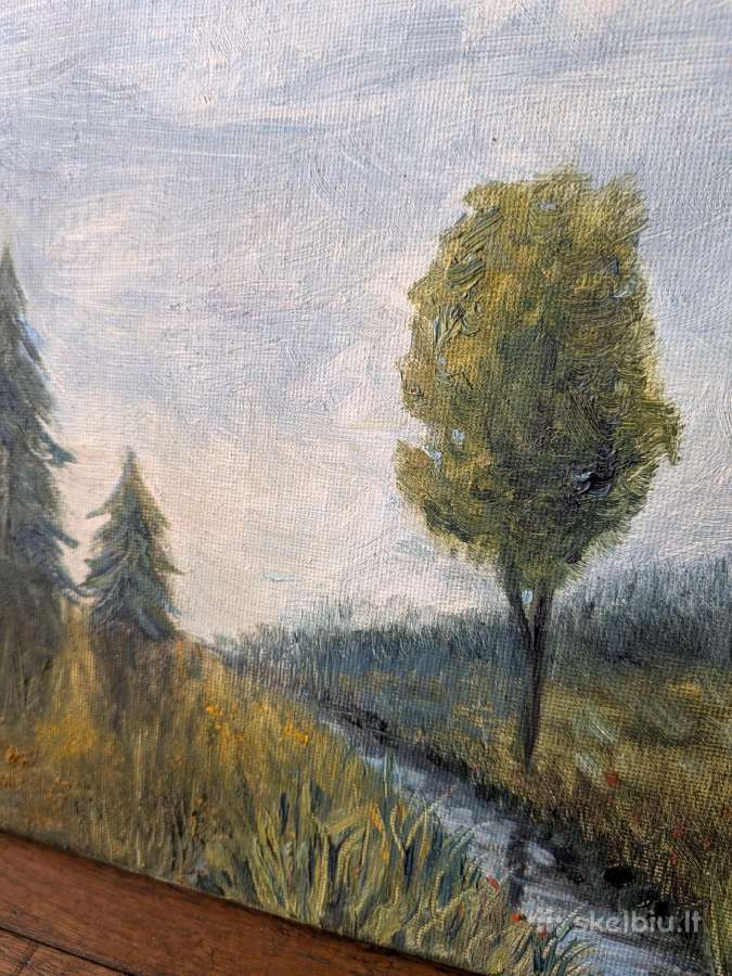 Originalus aliejinės tapybos peizažas - nuotraukos Nr. 3