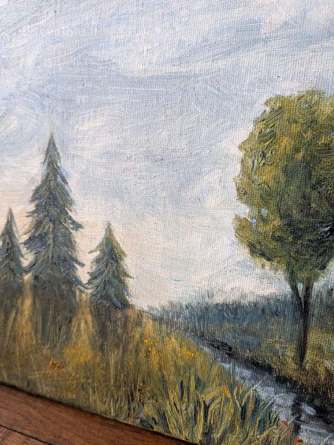 Originalus aliejinės tapybos peizažas - nuotraukos Nr. 4