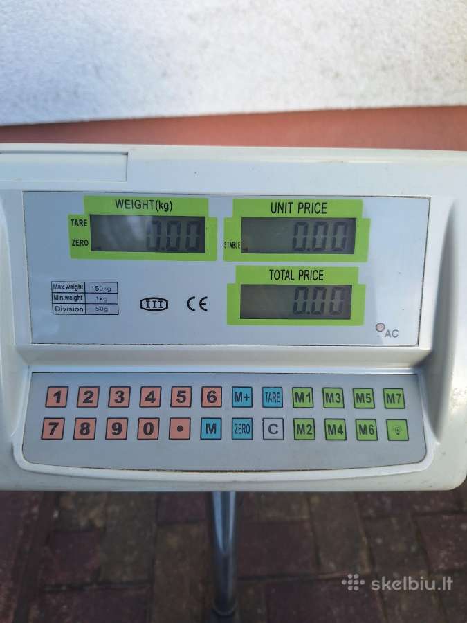 Profesionalios svarstyklės 150kg. - nuotraukos Nr. 2