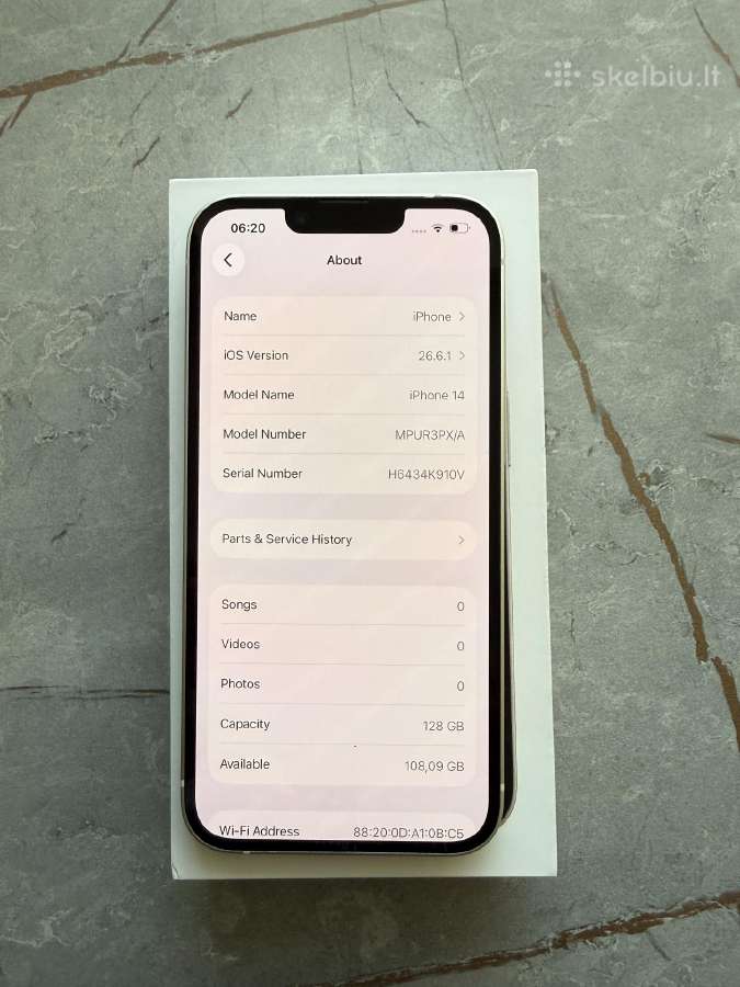 iPhone 14 128gb 100% - nuotraukos Nr. 8