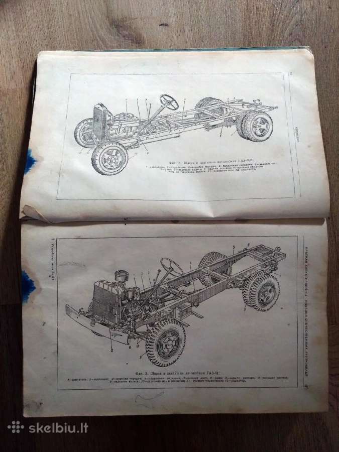 Knyga apie automobilius ir ių remontą,1953m. - nuotraukos Nr. 3