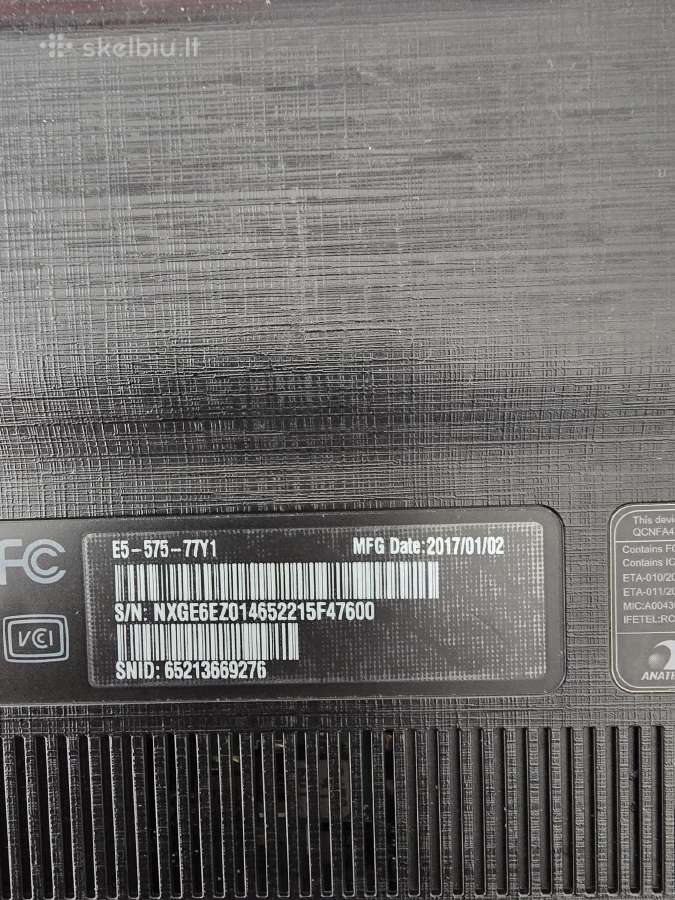 Acer Aspire E5-575 i7 – galingas nešiojamas - nuotraukos Nr. 9