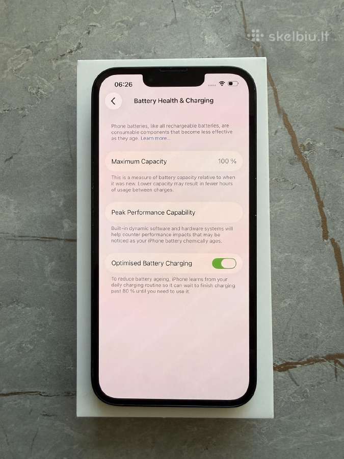 iPhone 14 128gb 100% - nuotraukos Nr. 9