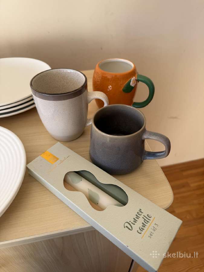 Įvairūs indai ir stiklinės (Ikea, Rok Porcelain) - nuotraukos Nr. 3
